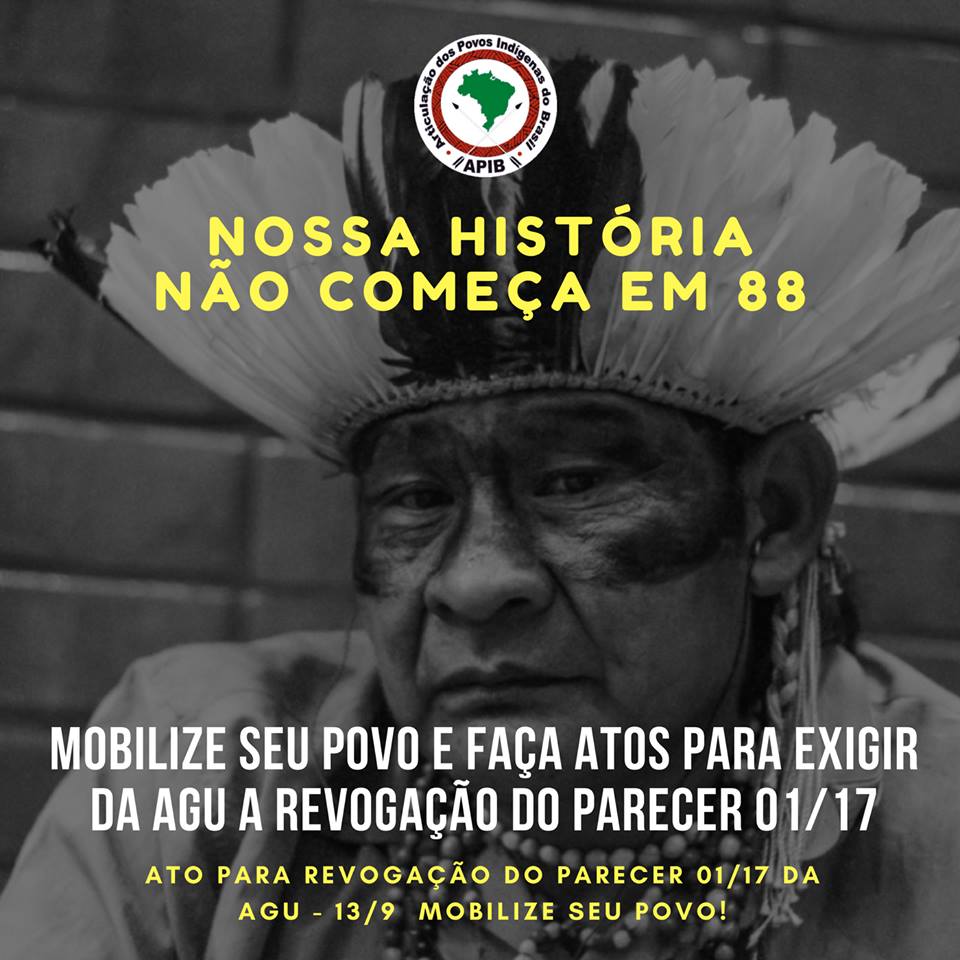 APIB convoca mobilização nacional no dia 13 de setembro