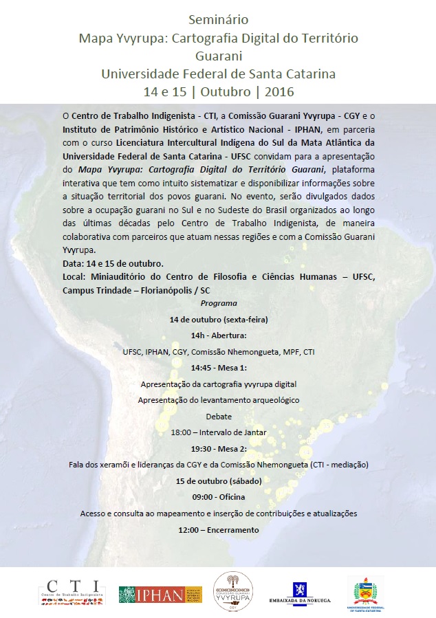 Seminário Mapa Yvyrupa: Cartografia Digital do Território Guarani